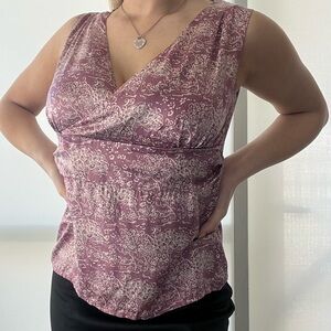 Vintage floral tank top. Y2K fairy, whimsygoth